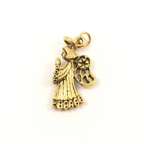 Metal gold angel pendant*